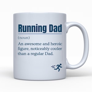 Laufen Geschenk für Papa, lustige Laufbecher, Läufer Geschenk für ihn, Vatertagsgeschenk, Geburtstagsgeschenk, Geschenk für Marathonläufer, Fitness Geschenk