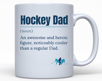 Ice Hockey Gift For Dad, Hockey Mug, Gift For Hockey Fan, Hockey Player Gift, Birthday Present, Father's Day, Ice Hockey Christmas Gift