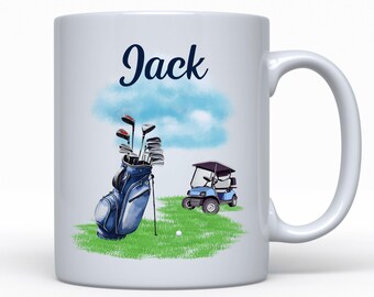 Personalised Golf Gift, Golf Mug, Golf Gift For Boyfriend, Custom Gift For Him, Father&#39;s Day Gift, Birthday Present, Gift For Golfer