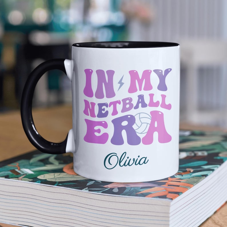 Personalised in My Netball Era Mug, Netball Gift for Her, Gift for ...