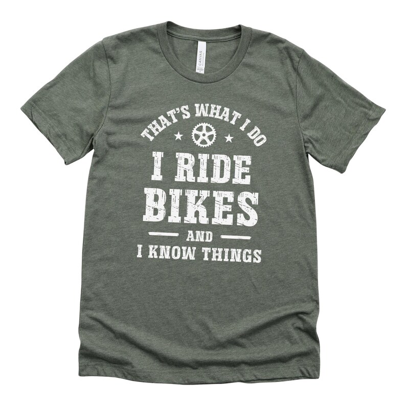 Mountain Bike Shirt, Funny Cycling T-Shirt, Gift For Cyclist, MTB Gift, Biker Gift, Gift For Dad, Gift For Grandad Husband, Father's Day Military Green