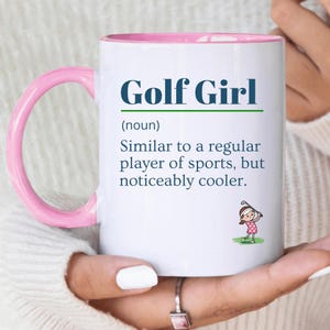 Golf Girl Mug, Funny Golf Gift For Her, Gift For Girlfriend, Golfer Girl, Wife Gift, Golf Definition Mug, Gift For Mum, Birthday Present
