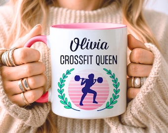 Personalised CrossFit Gift, CrossFit Mug, Fitness Workout Gift, Birthday Present, Coffee Mug, Custom Gift, Gift For Her, Gift For Girlfriend