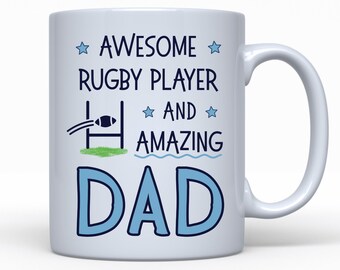 PERSONALISED Rugby Gift For Dad | Custom Rugby Mug | Father's Day | Birthday Present