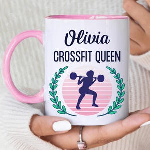 Personalisierte CrossFit Geschenk, CrossFit Becher, Fitness Workout Geschenk, Geburtstagsgeschenk, Kaffeetasse, individuelles Geschenk, Geschenk für sie, Geschenk für Freundin