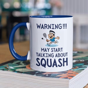 Squash Gift For Him, Funny Squash Mug, Gift For Squash Player, Squash Gift, Gift For Dad, Father's Day, Birthday Present, Gift For Husband