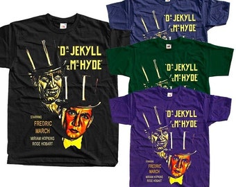 Dr. Jekyll and Mr. Hyde V1 Horror Poster T-SHIRT All sizes S-5XL Cotton