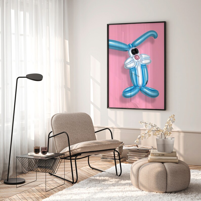 Affiche lapin Imprimé animal, Impression dart, Art moderne, Art mural, Art contemporain image 9