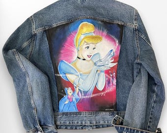 Chaqueta personalizada, pintada a mano, customizada
