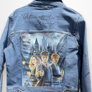 Harry Potter hand-painted denim jacket