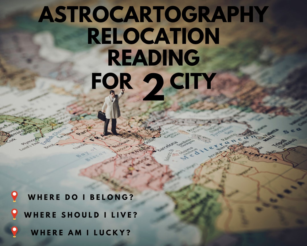 Astrocartography Relocation Reading for Two City - Etsy