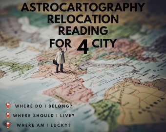 Astrocartography Relocation Reading For Four City