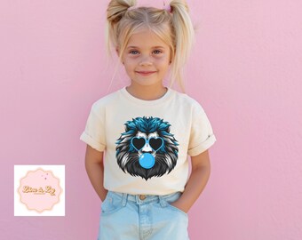 Toddler/Youth Detroit Lions inspired Tee, Lions, trendy Lions shirt, Michigan game day, preppy tee, Lion png, Grit Shirt, retro lions gift
