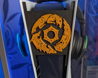 Crimson Desert Inspired - Sony Playstation PS5 Front Plate / Face Plate 3D Print