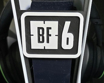 Battlefield 6 Inspired Logo - Sony Playstation PS5 Front Plate / Face Plate 3D Print