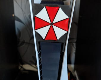 Resident Evil Umbrella Inspired- Sony Playstation PS5 Front Plate / Face Plate 3D Print