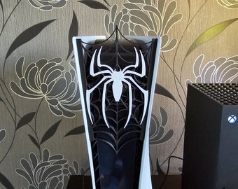 Spider-Man Peter Parker Inspired - Sony Playstation PS5 Front Plate / Face Plate 3D Print