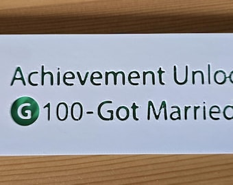 Got Married, Xbox Achievement award - 3D Print