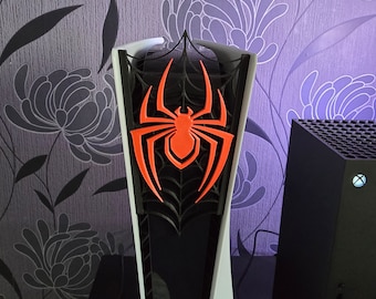 Spider-Man Miles Morales Inspired - Sony Playstation PS5 Front Plate / Face Plate 3D Print