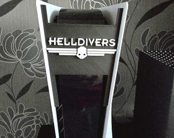 HellDivers Inspired - Sony Playstation PS5 Front Plate / Face Plate 3D Print