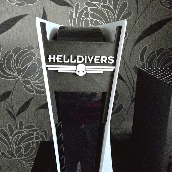 HellDivers Inspired - Sony Playstation PS5 Front Plate / Face Plate 3D Print