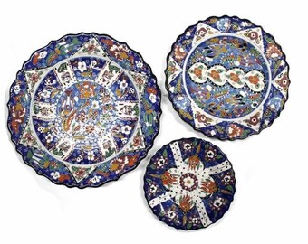 Tile Mosaic Plate 18 cm (With velvet box)