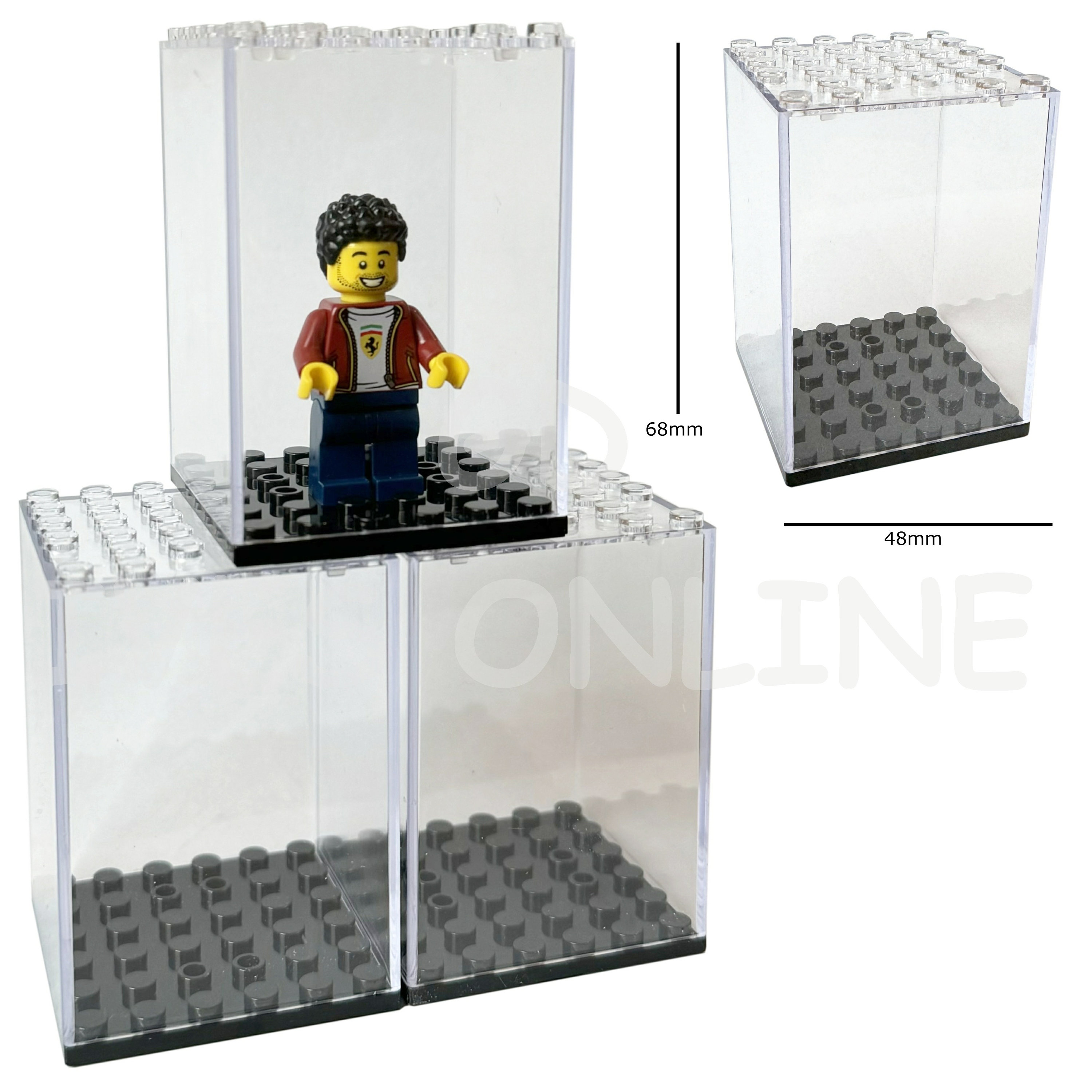 Lego minifigure acrylic display case new arrivals