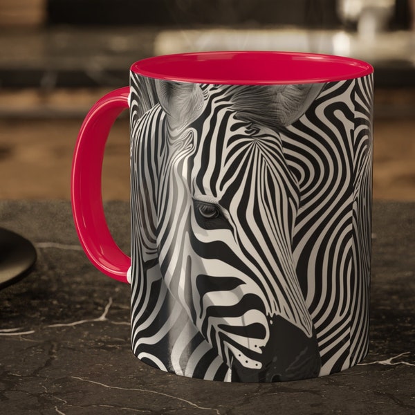 Colorful Zebra Mug,Zebra Print,Cute Zebra Mug,Zebra Birthday,Mom Zebra Gift, Mother's Day,Father's Day,Wild Mug,Wildlife Lovers Delight,