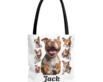 Pitbull Tote Bag,Personalized Pitbull Bag, Pitbull Bag,Pitbull Tote Bag,Dog Tote Bag,Pitbull Mom,Dog Mom Tote Bag,Pitbull Art,Animal Lover