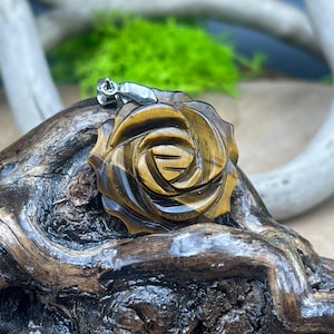 Pink Tiger Eye Pendant