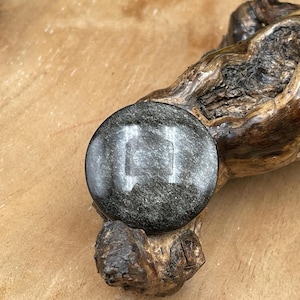 Beautiful Silver Obsidian Lens