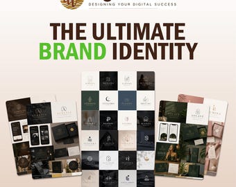 Markenidentitätsdesign, individuelles Logo & Markenpaket, Markenleitfaden, Business-Branding-Paket, professionelle visuelle Identität