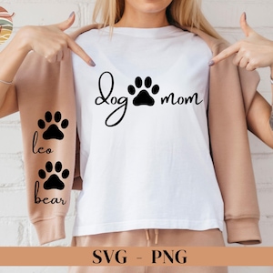 Custom Dog Mom SVG PNG, Mom Png, Mom Life Png, Dog Mama Svg, Dog Mama Png, Dog Mom Png, Dog Lover Png, Mama Png, Dog Mom Sublimation.