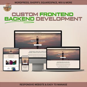 Website Development Service, Shopify WordPress Wix Squarespace Website Designer, Frontend Backend Development by Experts