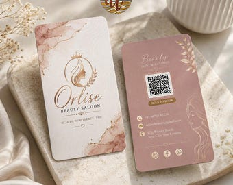 Luxuriöses Visitenkartendesign | Individuelle doppelseitige Visitenkarte mit QR-Code | Professionelle Markenvisitenkarte | Moderne Markenidentität