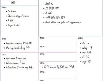 Blad verpleegkundig rapport