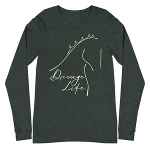 T-shirt Vintage Équitation Pebble Beach Dressage - Manches Longues - Taille M - Occasion