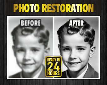 Revive Old Photos: Professional Photo Restoration Service for Sharpening - Blur Removal - Resolution Enhancement