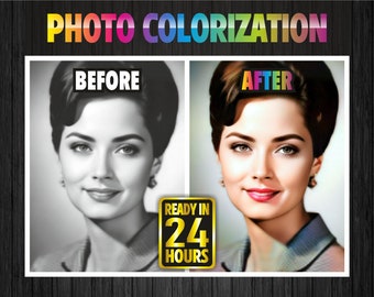 Colorize Old Photos: Professional Photo Restoration Service for Colorizing - Black and White Photo Colorization Service
