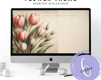 Desktop Background Wallpaper Flower Theme for Mac and Windows, suitable for icons