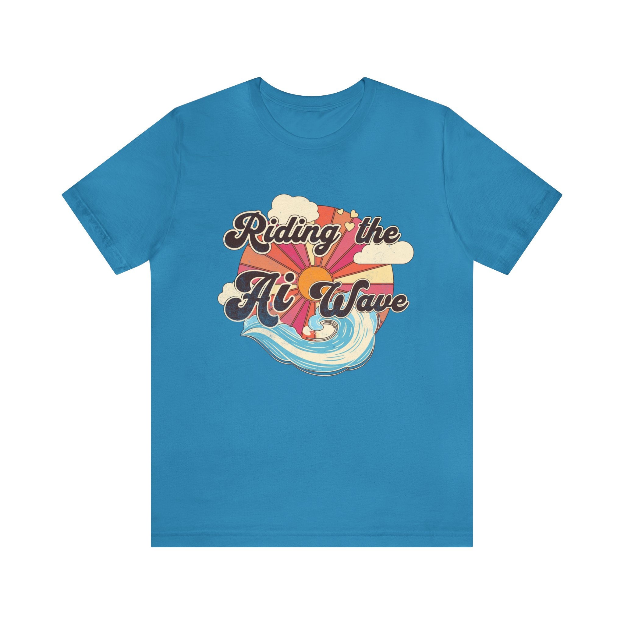 Artificial Intelligence Wave Graphic T-shirt, Retro AI Shirt Artificial Intelligence Wave Graphic T-shirt, Retro AI Shirt
