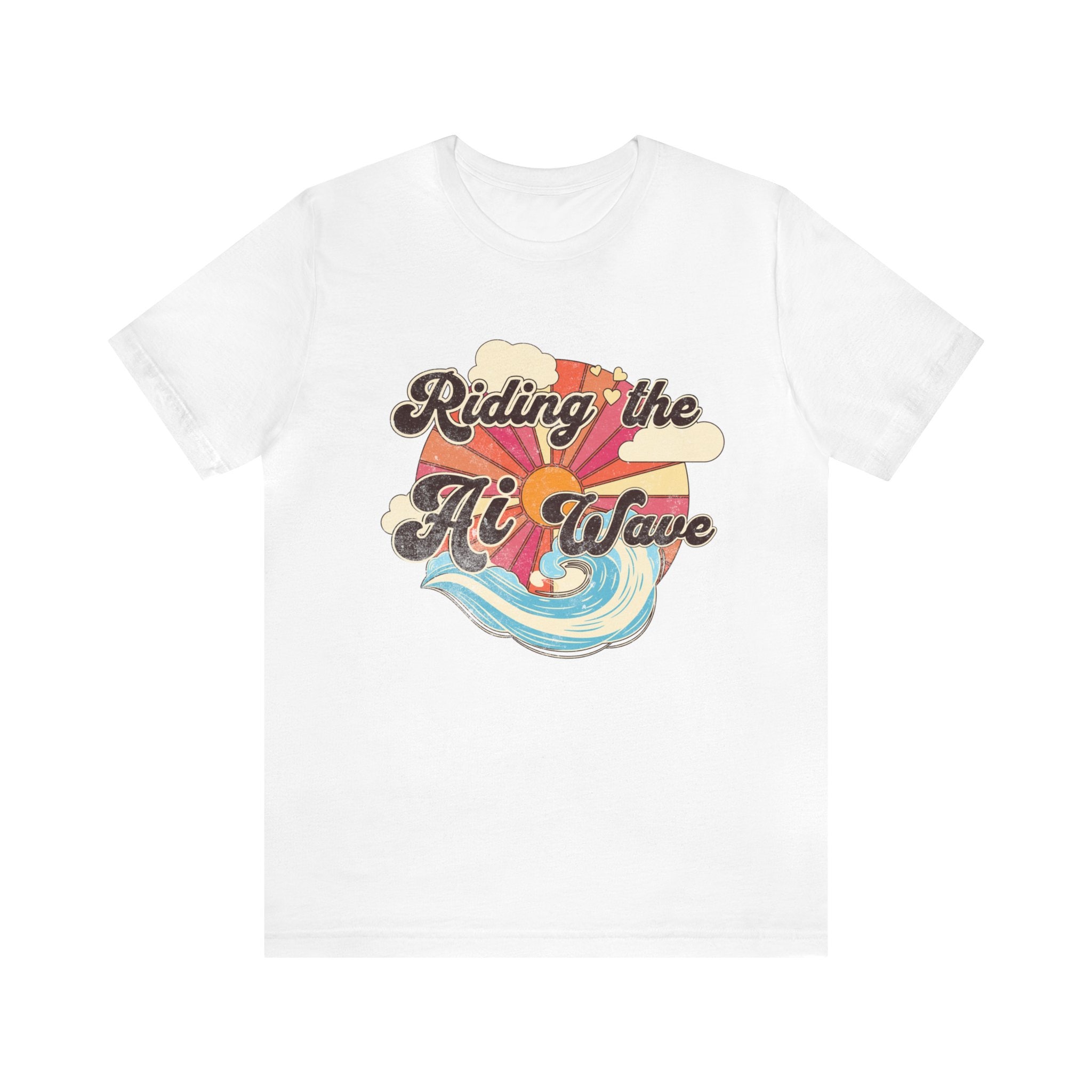 Artificial Intelligence Wave Graphic T-shirt, Retro AI Shirt Artificial Intelligence Wave Graphic T-shirt, Retro AI Shirt