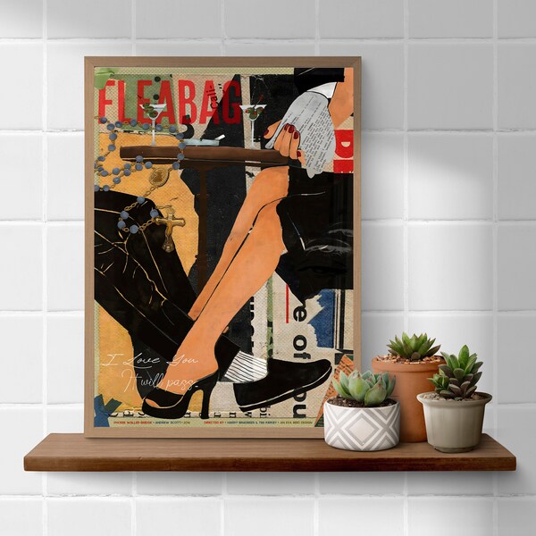 Poster Fleabag, Arte della parete Fleabag, Poster del film, Poster minimalista, Arte della parete, Decorazione della casa, Poster di alta qualità, Regalo di San Valentino