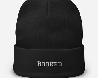 Booked Embroidered Beanie