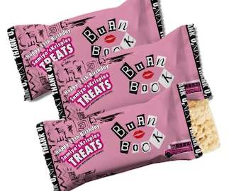 Mean Girls - Burn Book Rice Krispie Birthday Party- Rice Krispie labels - Labels Printable Mean Girls - Burn Book DIGITAL DOWNLOAD