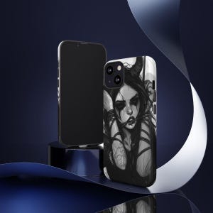 Bad Girl - Gothic Phone Case | Gift for Punk Lovers | Unique Cellphone Cover | Tough Cases | Alternative Style