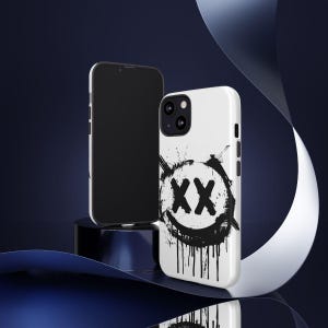 Smilo - Coque de portable à motif graphique, coques rigides tendance pour ados, cadeau pour lui/elle, style patineur, accessoire cool