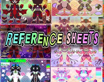 Flat colour  reference  sheets!