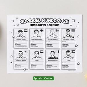 Printable FIFA World Cup 2026 Coloring Pages Copa del Mundo 2026 Schedule Soccer Activities Spanish Worksheets Futbol Bilingual Activities image 6