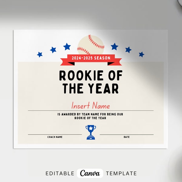 T Ball Certificate Etsy